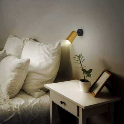 Brilagi - LED RGBW dimmelhető spotlámpa SELE GOLDEN 1xGU10/6,5W/230V 2700-6500K fekete/arany