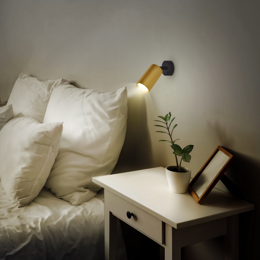 Brilagi - LED RGBW dimmelhető spotlámpa SELE GOLDEN 1xGU10/6,5W/230V 2700-6500K fekete/arany