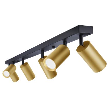 Brilagi - LED RGBW dimmelhető spotlámpa SELE GOLDEN 6xGU10/6,5W/230V 2700-6500K fekete/arany