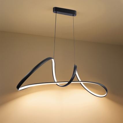 Brilagi - LED fényerőszabályozható kábeles függőlámpa TWISTER LED/60W/230V 3000-6000K fekete + távirányító