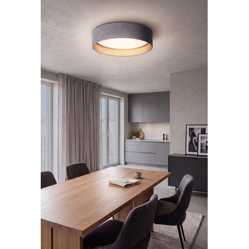 Brilagi - LED fényerőszabályozható mennyezeti lámpa VELVET SMARTIX LED/36W/230V 3000-6000K átm. 55 cm szürke/arany Wi-Fi Tuya Beacon + távirányító