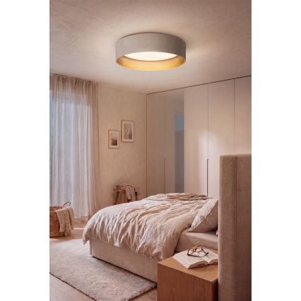 Brilagi - Fényerőszabályozható mennyezeti lámpa VELVET SMARTIX LED/36W/230V 3000-6000K átmérő 55 cm krémszínű/arany Wi-Fi Tuya Beacon + távirányító