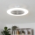 Brilagi - LED dimmelhető világítás ventilátorral AURA LED/38W/230V 3000-6000K ezüst + távirányító