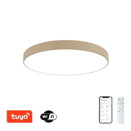 Brilagi - LED dimmelhető mennyezeti lámpa POOL SMART LED/100W/230V 3000-6000K 80 cm bézs Wi-Fi Tuya + távirányító
