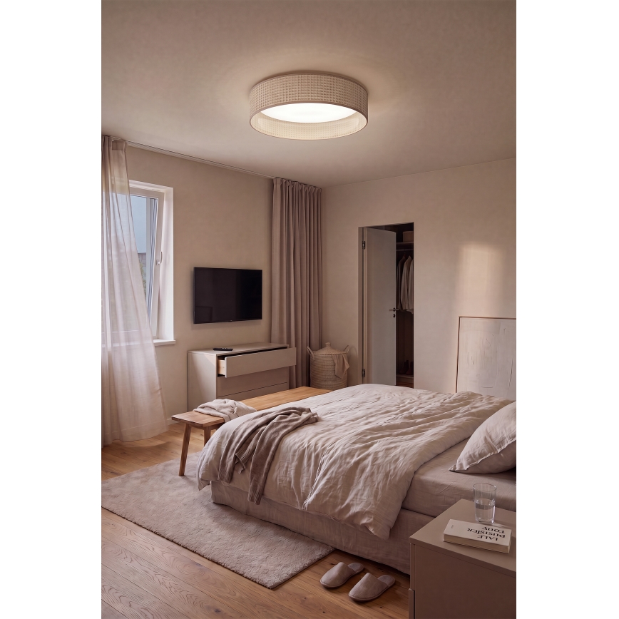 Brilagi - LED dimmelhető mennyezeti lámpatest VELVET SMARTIX STARS LED/36W/230V 3000-6000K átm. 55 cm bézs Wi-Fi Tuya Beacon + távvezérlő