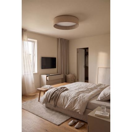 Brilagi - LED dimmelhető mennyezeti lámpatest VELVET SMARTIX STARS LED/36W/230V 3000-6000K átm. 55 cm bézs Wi-Fi Tuya Beacon + távvezérlő