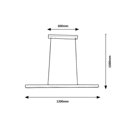 Brilagi - LED drótkábeles csillár PAXIS LED/30W/230V 120 cm fehér