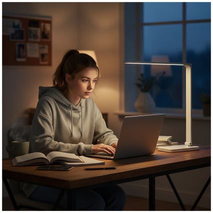 Brilagi - LED dimmelhető érintéses asztali lámpa vezeték nélküli QI töltéssel MODO CHARGE LED/7W/5V 3000/4000/6000K fehér