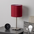 Brilagi - LED-es asztali lámpa NUBILA 1xE27/60W/230V pompeji vörös