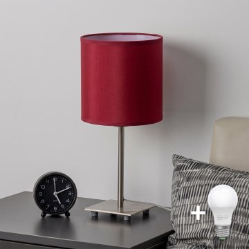 Brilagi - LED-es asztali lámpa NUBILA 1xE27/60W/230V pompeji vörös