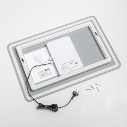 Brilagi - LED fürdőszobai fűtött tükör BELLA LED/12W/230V 40x60 cm IP44 CRI 90 dimmelhető + CCT