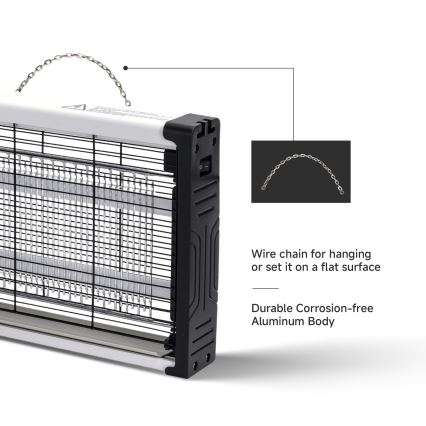 Brilagi - LED-es elektromos rovarcsapda UV 2xLED/4W/230V 50 m2