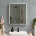 BRILAGI - LED-es fürdőszobai tükörszekrény világítással NOTO DOUBLE 60x70 cm