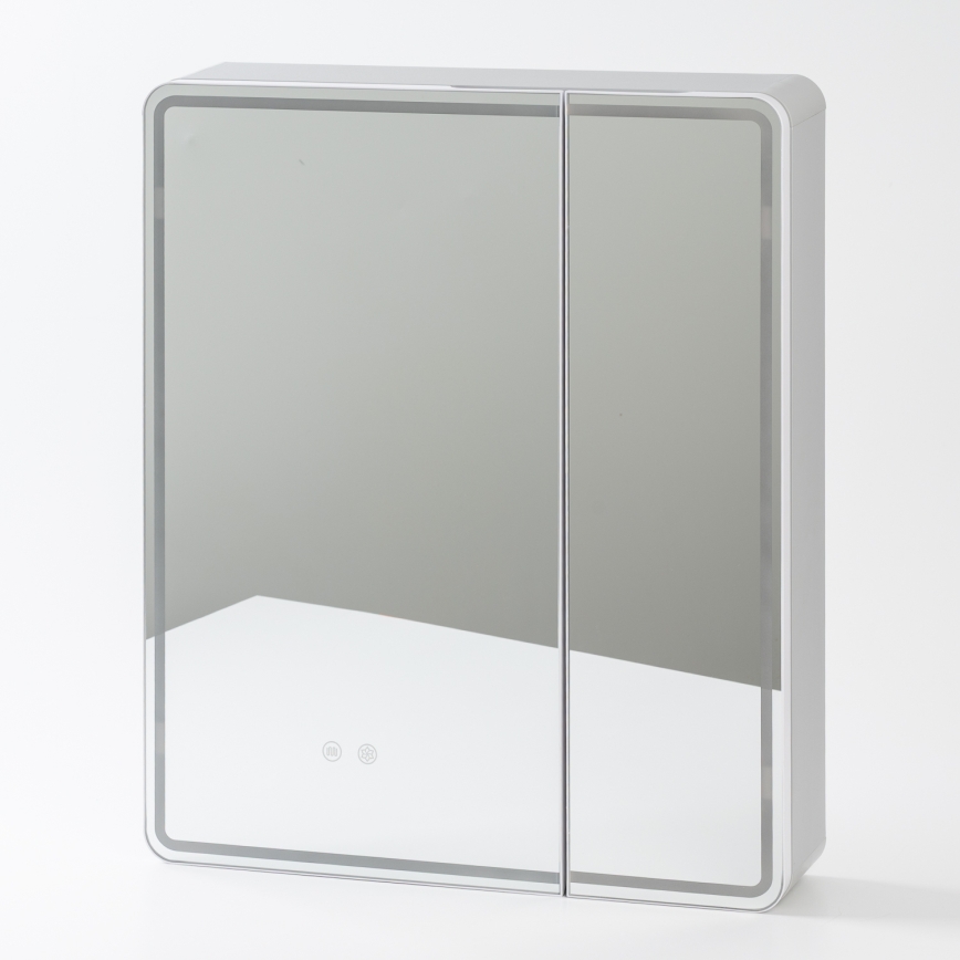 BRILAGI - LED-es fürdőszobai tükörszekrény világítással NOTO DOUBLE 60x70 cm