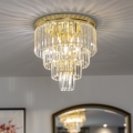 Brilagi - LED-es kristály mennyezeti lámpa MOZART 5xE14/40W/230V átm. 40 cm arany