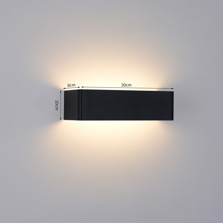 Brilagi - LED-es kültéri fali lámpa DONNANI LED/12W/230V 30 cm fekete IP44