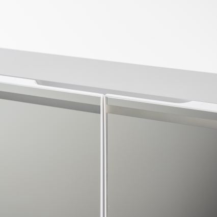 BRILAGI - LED-es tükrös fürdőszobai szekrény beépített világítással NOTO DOUBLE 77x70 cm