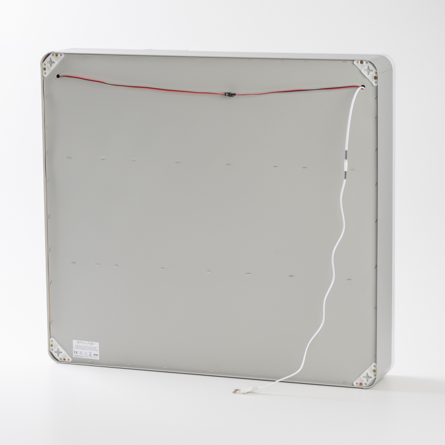 BRILAGI - LED-es tükrös fürdőszobai szekrény beépített világítással NOTO DOUBLE 77x70 cm
