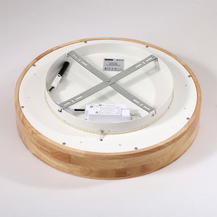 Brilagi - LED mennyezeti lámpa FALCON WOOD LED/30W/230V 3000/4000/6000K átm. 45 cm, fa kivitel