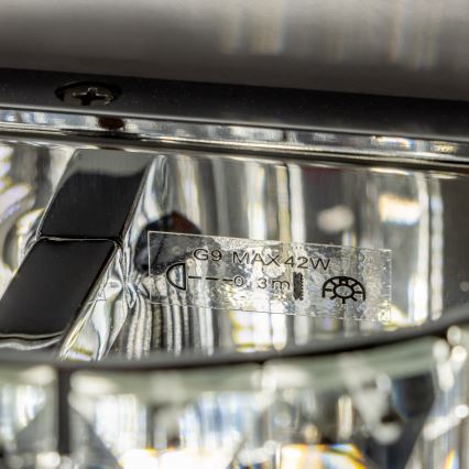 Brilagi - LED Fali kristály lámpa GLAMOUR 1xG9/42W/230V