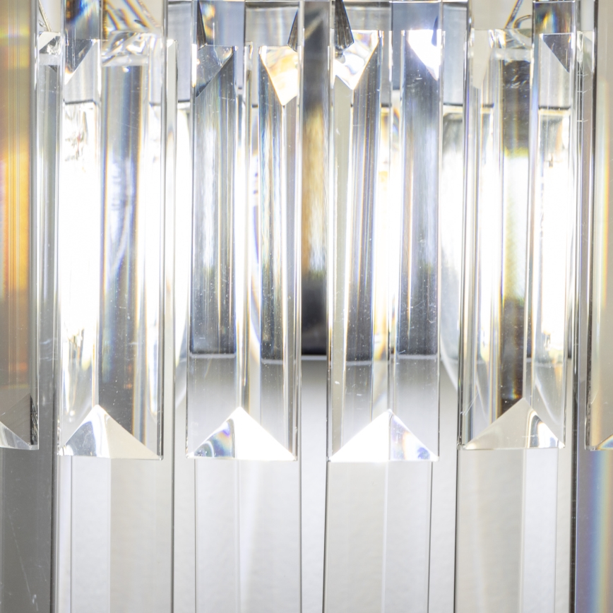 Brilagi - LED Fali kristály lámpa MOZART 2xE14/40W/230V fényezett króm