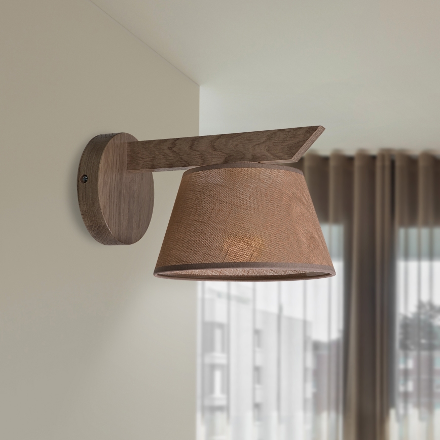 Brilagi - LED Fali lámpa ANTHONY 1xE14/40W/230V tölgy dióbarna