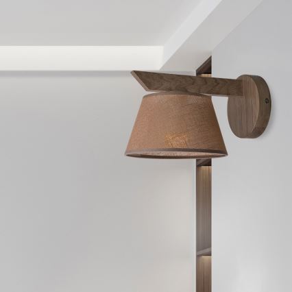 Brilagi - LED Fali lámpa ANTHONY 1xE14/40W/230V tölgy dióbarna