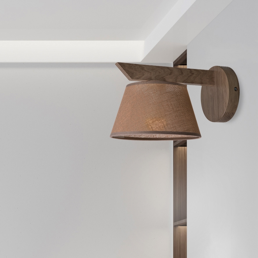 Brilagi - LED Fali lámpa ANTHONY 1xE14/40W/230V tölgy dióbarna