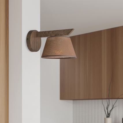 Brilagi - LED Fali lámpa ANTHONY 1xE14/40W/230V tölgy dióbarna