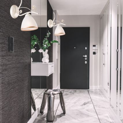 Brilagi - LED fali lámpa ANTICO 1xE27/60W/230V fehér patina