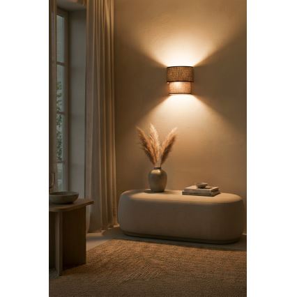 Brilagi - LED fali lámpa BOHO ECO 1xE27/10W/230V barna