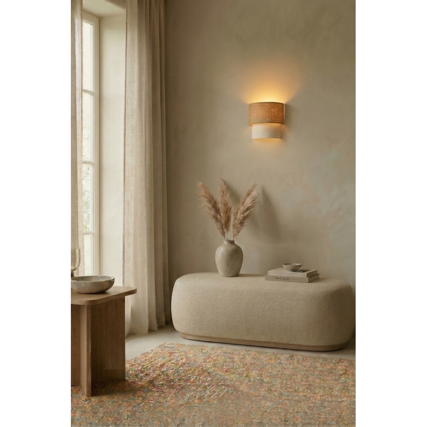 Brilagi - LED fali lámpa BOHO ECO 1xE27/10W/230V bézs/krém