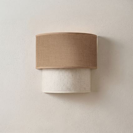 Brilagi - LED fali lámpa BOHO ECO 1xE27/10W/230V bézs/krém