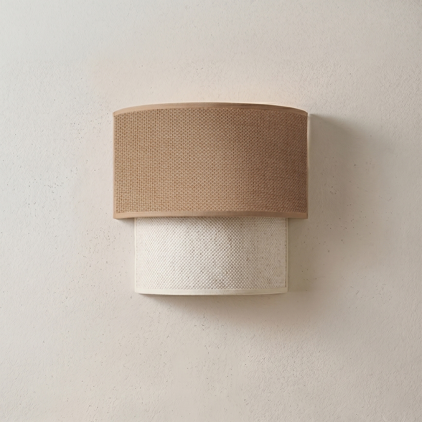 Brilagi - LED fali lámpa BOHO ECO 1xE27/10W/230V bézs/krém