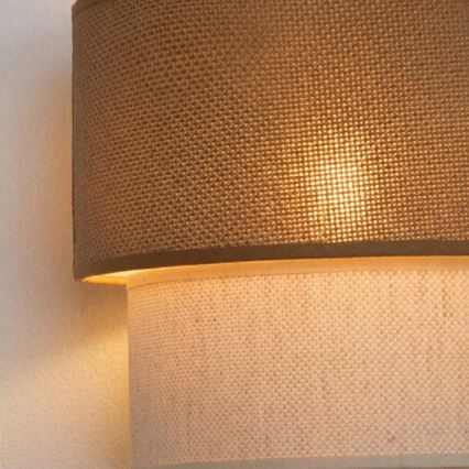 Brilagi - LED fali lámpa BOHO ECO 1xE27/10W/230V bézs/krém