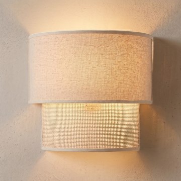 Brilagi - LED fali lámpa BOHO ECO 1xE27/10W/230V krémszínű