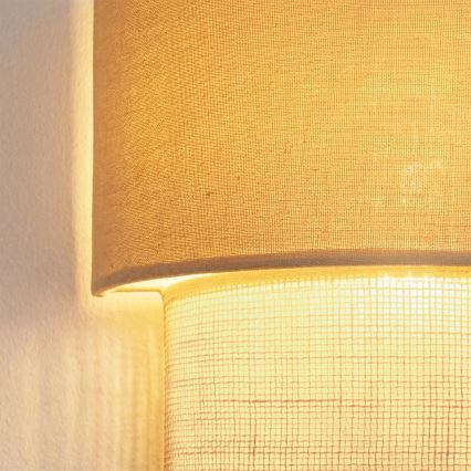 Brilagi - LED fali lámpa BOHO ECO 1xE27/10W/230V krémszínű