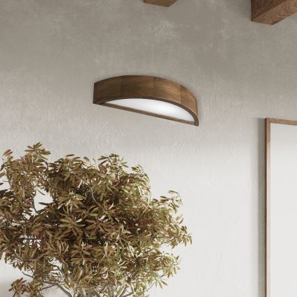 Brilagi - LED fali lámpa CARVALHO 1xE27/15W/230V tölgy dió
