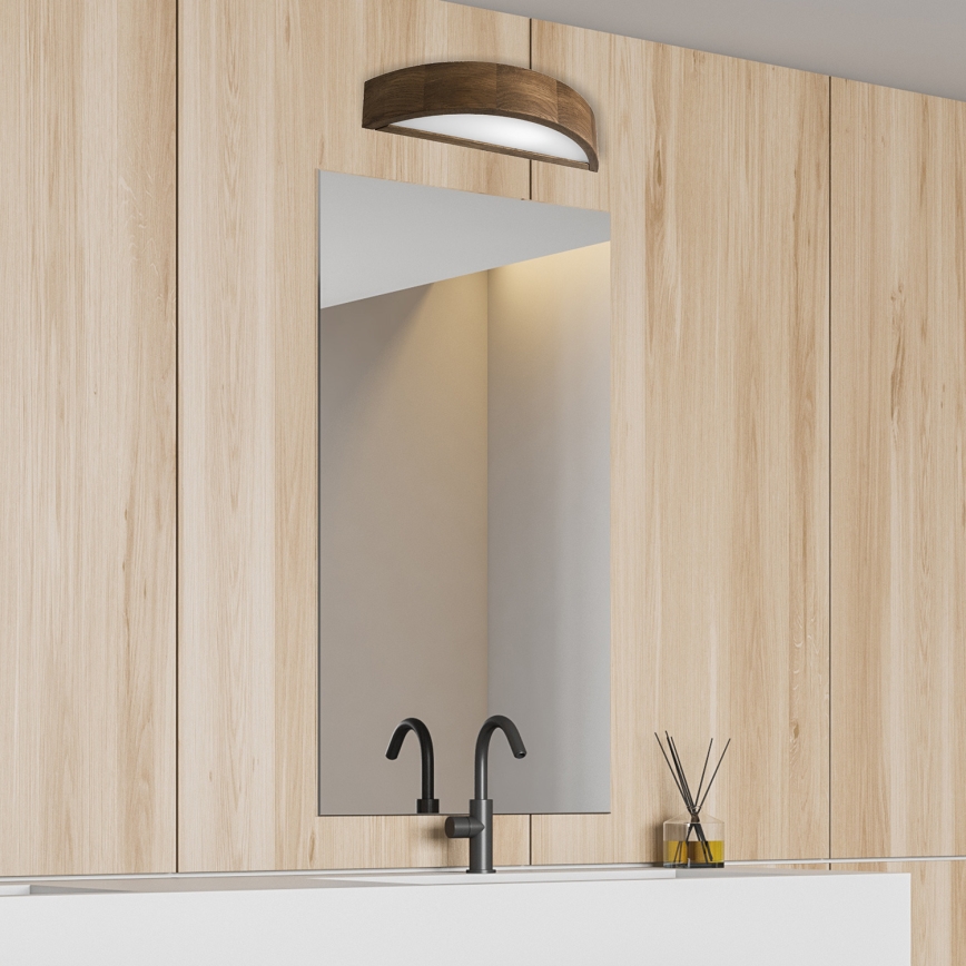 Brilagi - LED fali lámpa CARVALHO 1xE27/15W/230V tölgy dió