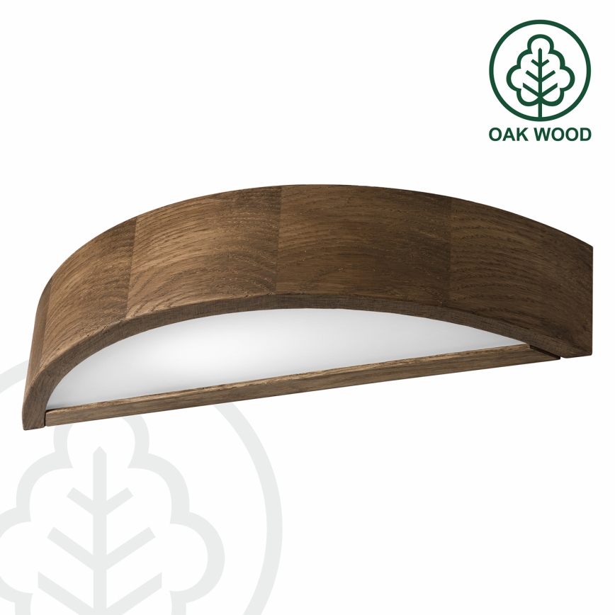 Brilagi - LED fali lámpa CARVALHO 1xE27/15W/230V tölgy dió