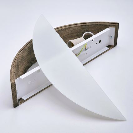 Brilagi - LED fali lámpa CARVALHO 1xE27/15W/230V tölgy dió