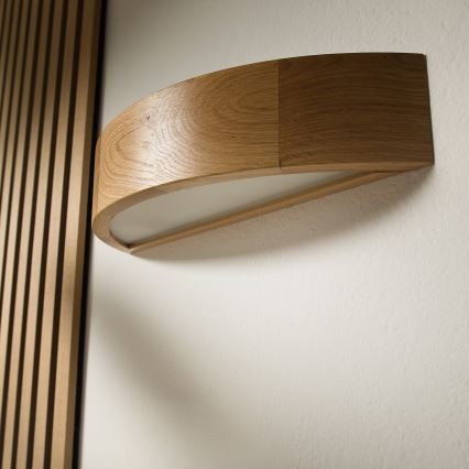 Brilagi - LED fali lámpa CARVALHO 1xE27/15W/230V tölgy