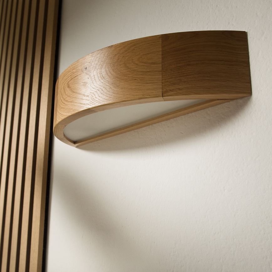 Brilagi - LED fali lámpa CARVALHO 1xE27/15W/230V tölgy