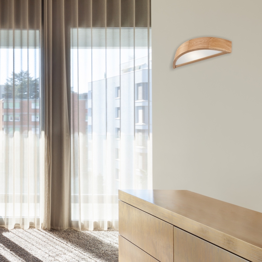 Brilagi - LED fali lámpa CARVALHO 1xE27/15W/230V tölgy