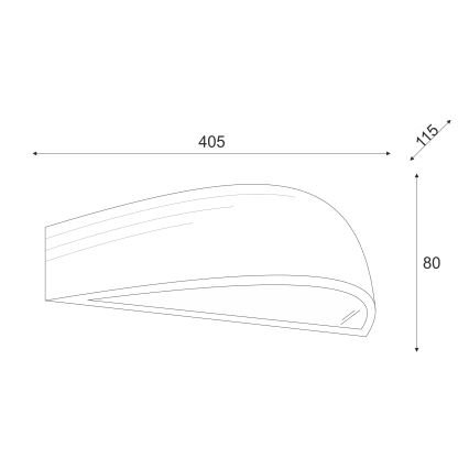 Brilagi - LED fali lámpa CARVALHO 1xE27/15W/230V tölgy