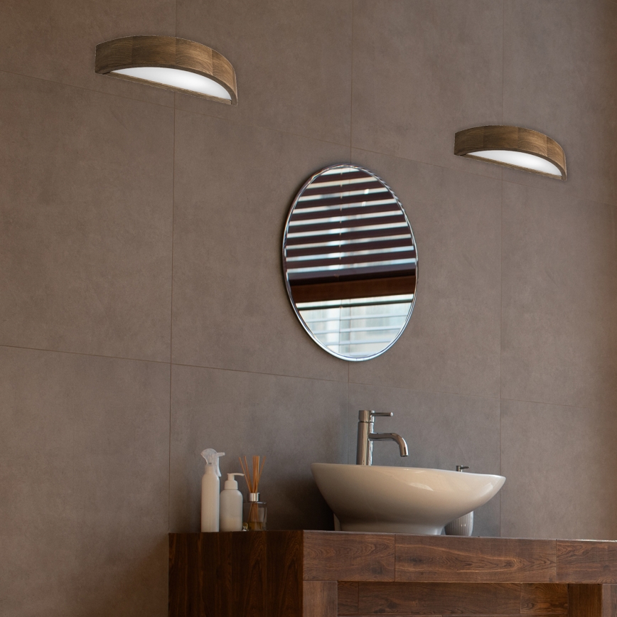 Brilagi - LED Fali lámpa CARVALHO 1xE27/60W/230V tölgy dió