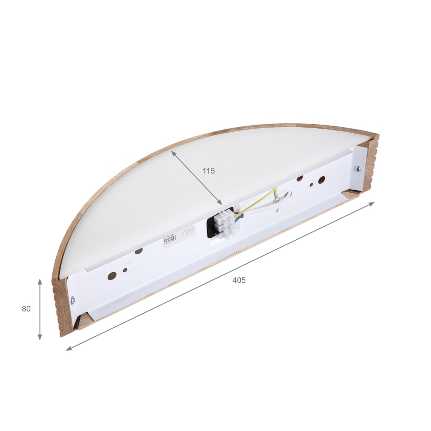 Brilagi - LED fali lámpa CARVALHO MODERN 1xE27/60W/230V tölgy