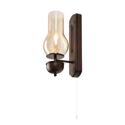 Brilagi - LED Fali lámpa COTTAGE 1xE14/40W/230V bükkfa/barna