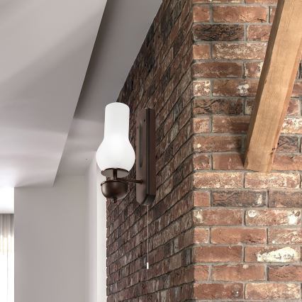 Brilagi - LED Fali lámpa COTTAGE 1xE14/40W/230V bükkfa/fehér