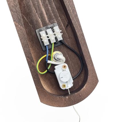 Brilagi - LED Fali lámpa COTTAGE 1xE14/40W/230V bükkfa/fehér